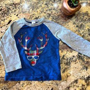 Adorable Baby Gap holiday reindeer long sleeve tee